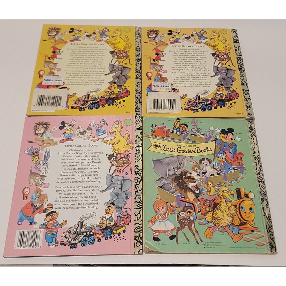VTG Little Golden Book Lot Of 9 1980's 90's